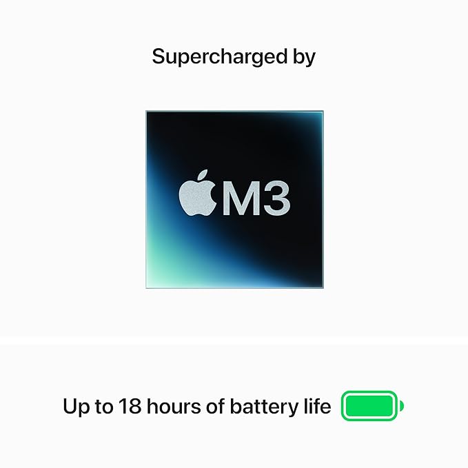 Apple 2024 MacBook Air 15″ Laptop with M3 chip: 38.91 cm (15.3″) Liquid Retina Display, 16GB Unified Memory, 512GB SSD Storage, Backlit Keyboard, 1080p FaceTime HD Camera, Touch ID- Silver